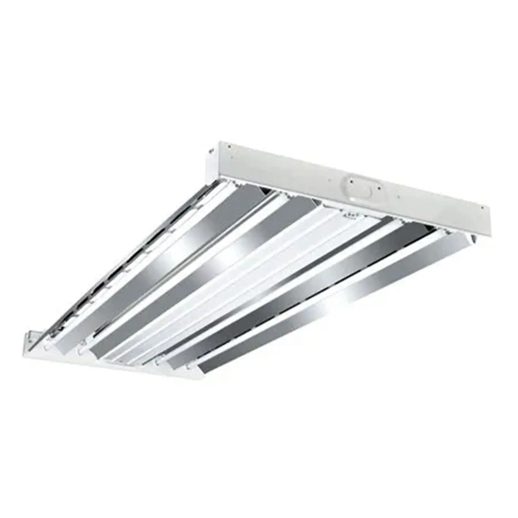 Metalux F Bay HBL 2 x 4' 4 Lamp T5 Commercial Fluorescent Lamp Light Fixture