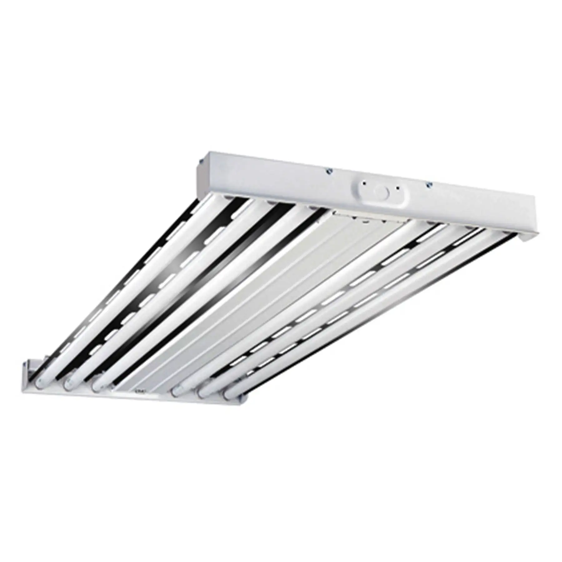 Metalux F Bay HBL 2 x 4 Foot 6 Lamp T5 Commercial Fluorescent Lamp Light Fixture