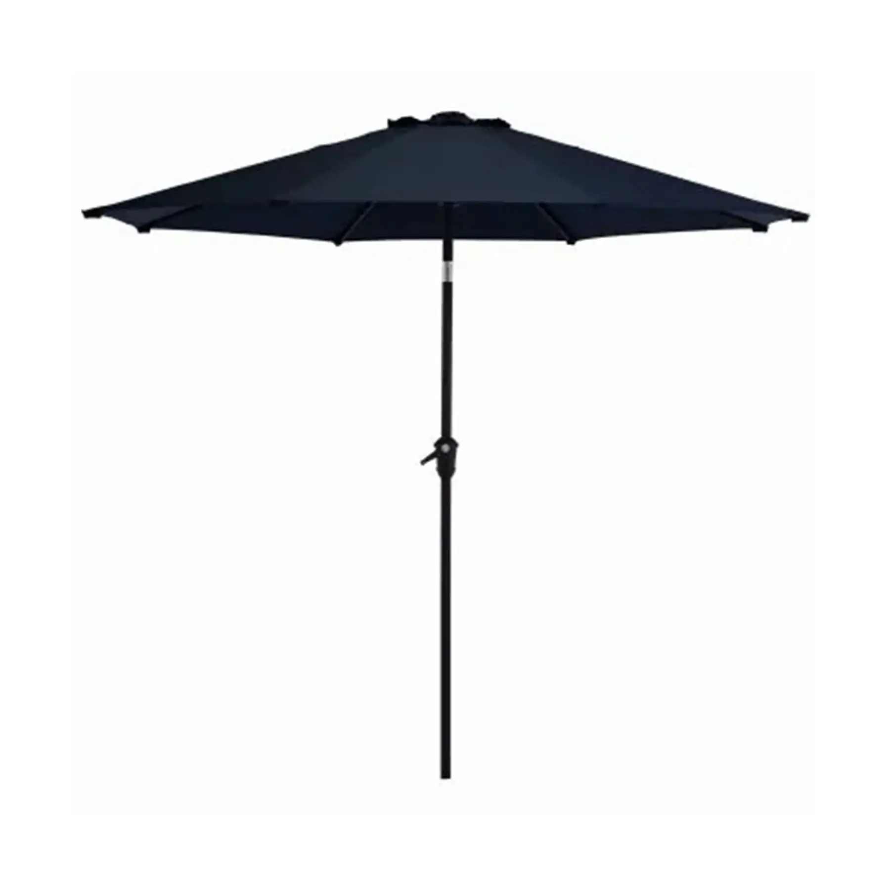 Four Seasons Courtyard Rockland 9 Foot Outdoor Patio Market Umbrella, Navy Blue