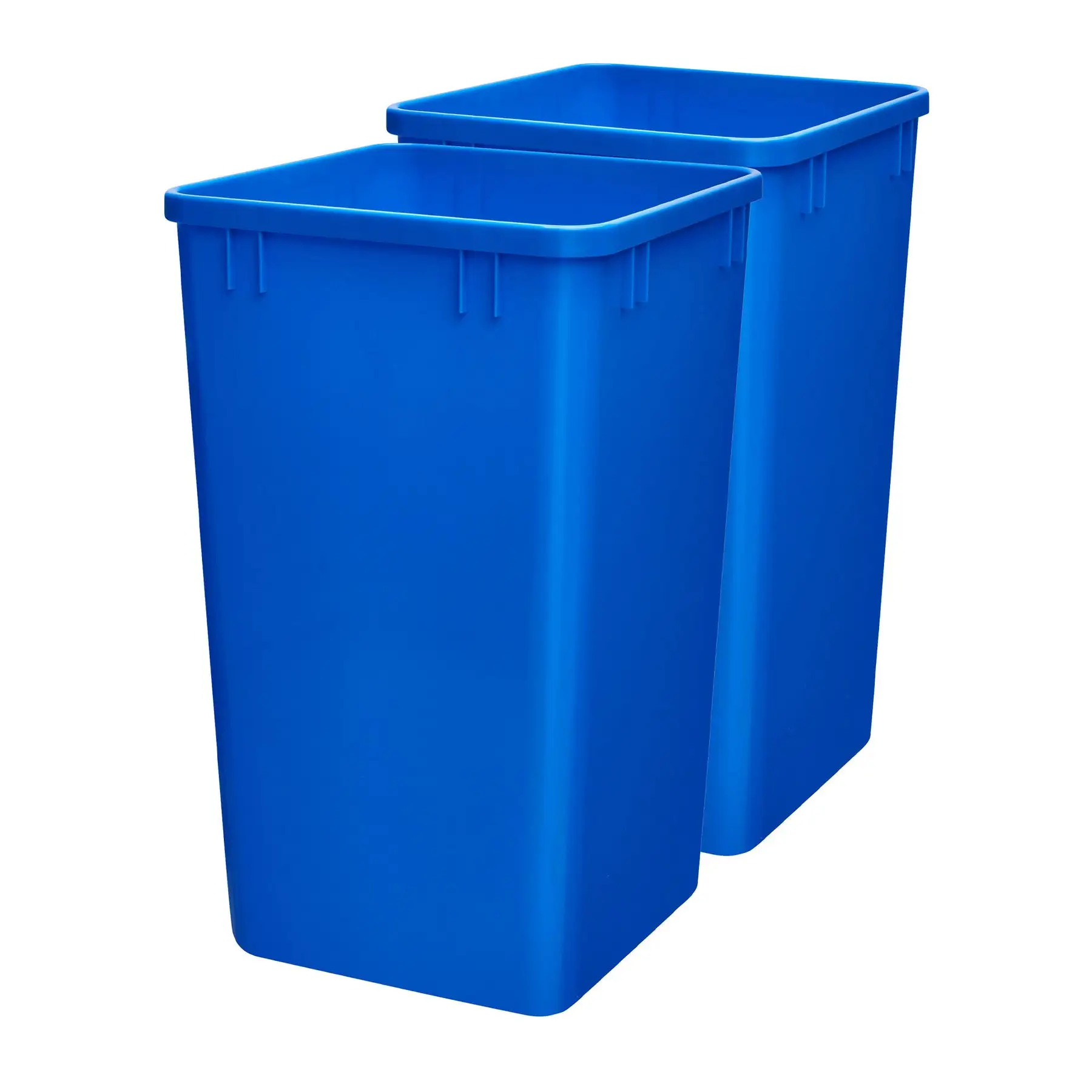 Rev-A-Shelf Polymer Replacement 27 qt. Trash Bin, Blue, 2 Pack, RV-1024-22-2