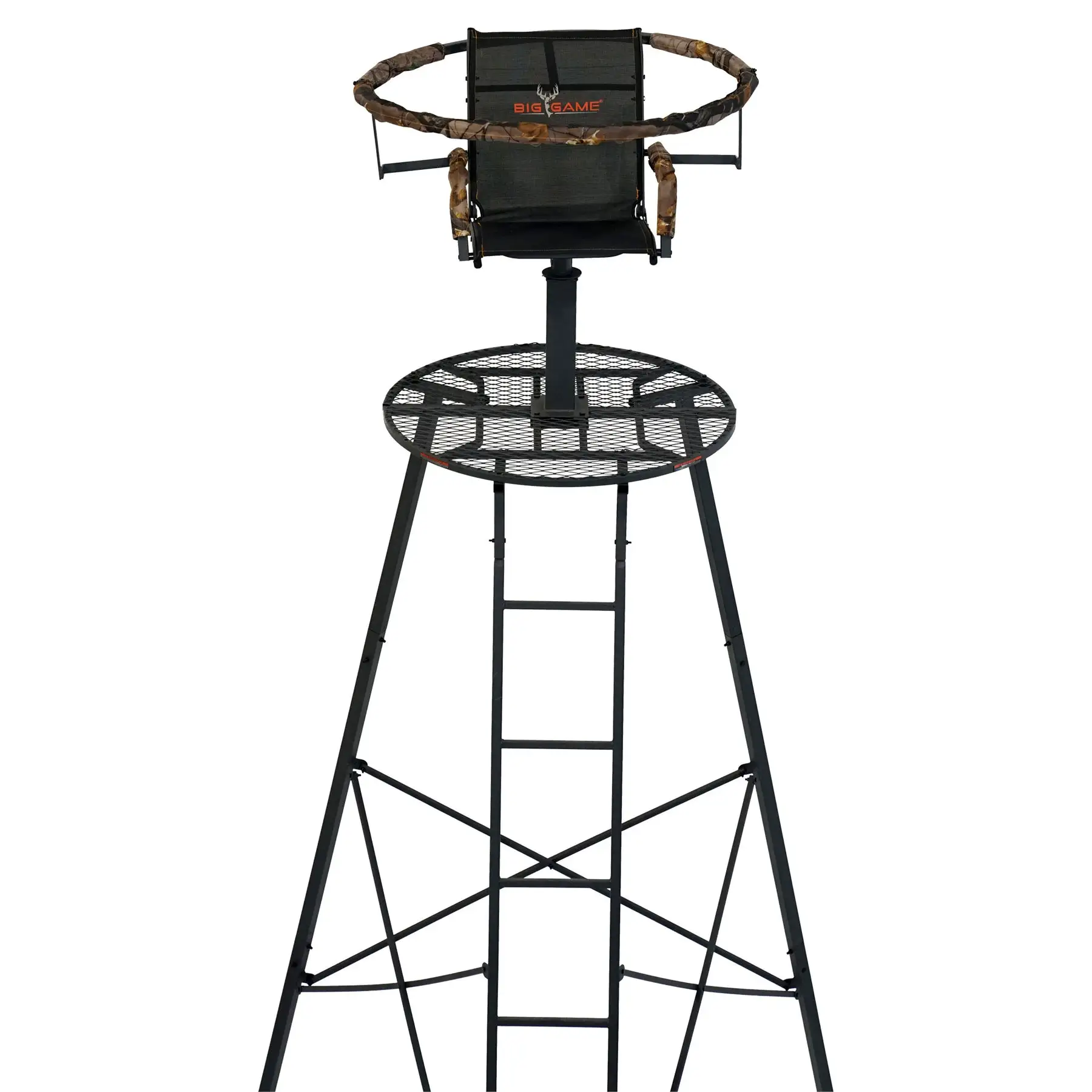Big Game Apex 12.5 Foot Tripod Stand, Deer Hunting Ladder with Rotating Seat - Image 2