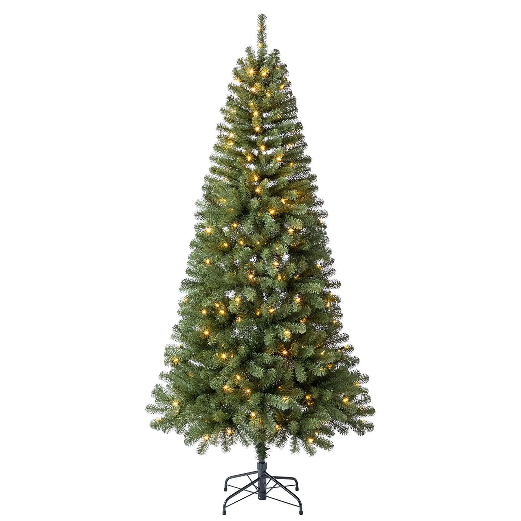 Home Heritage 7 Foot Brighampton Spruce Artificial Christmas Tree with LED Light