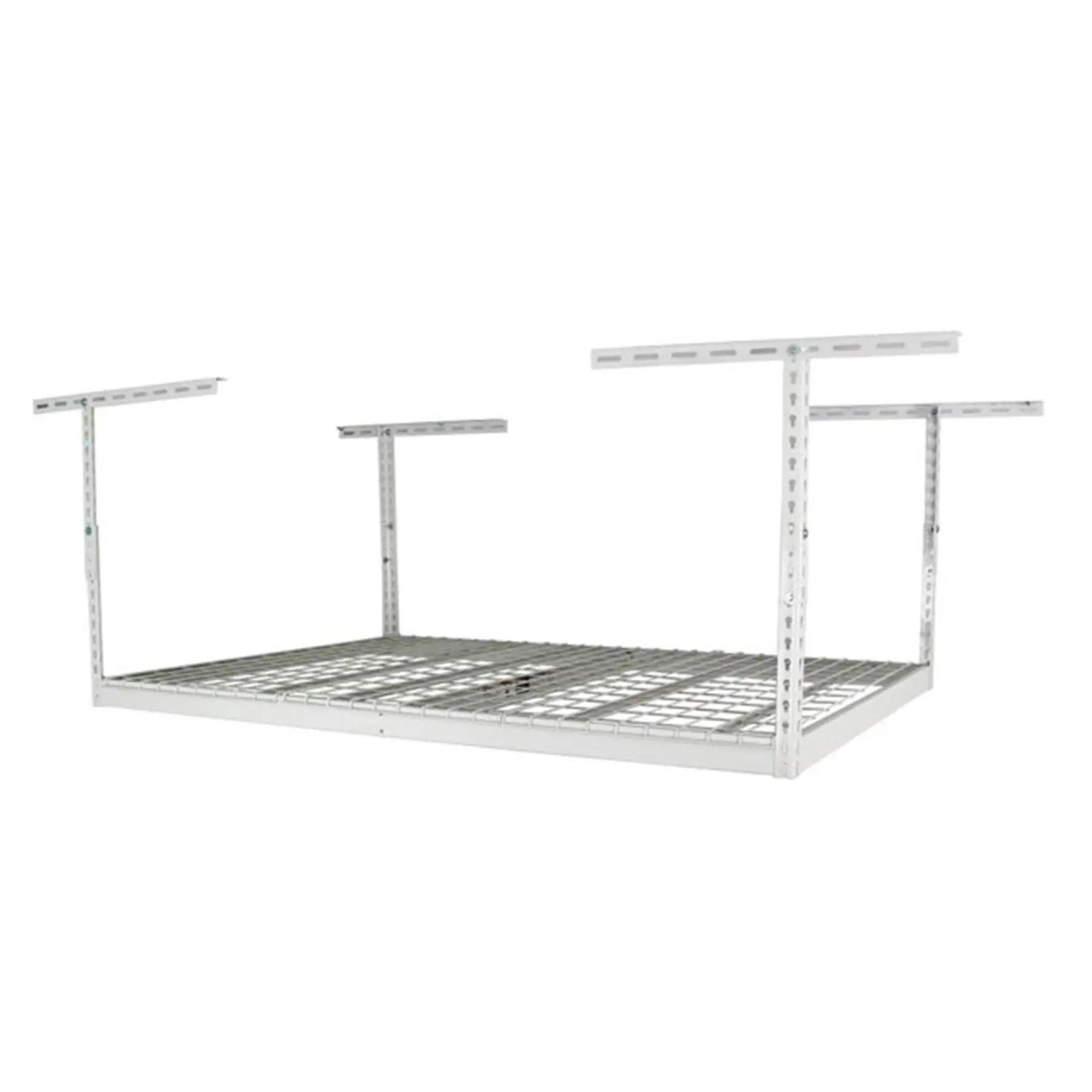 MonsterRax 4' x 6' Overhead Garage Storage Rack Holds Up to 500 Pounds, White