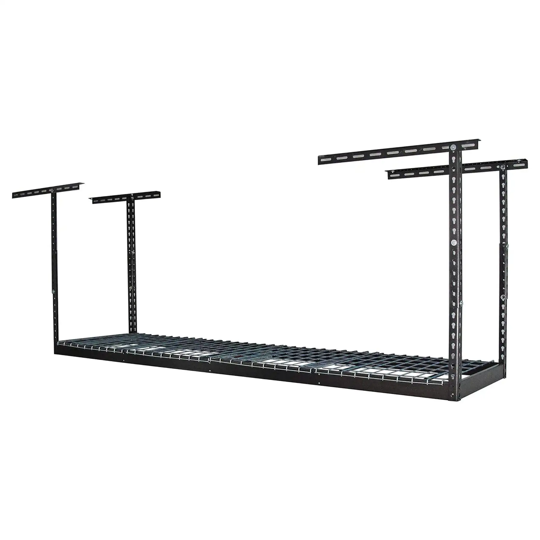 MonsterRax 2' x 8' Overhead Garage Storage Rack Holds Up to 350 Lbs, Hammertone