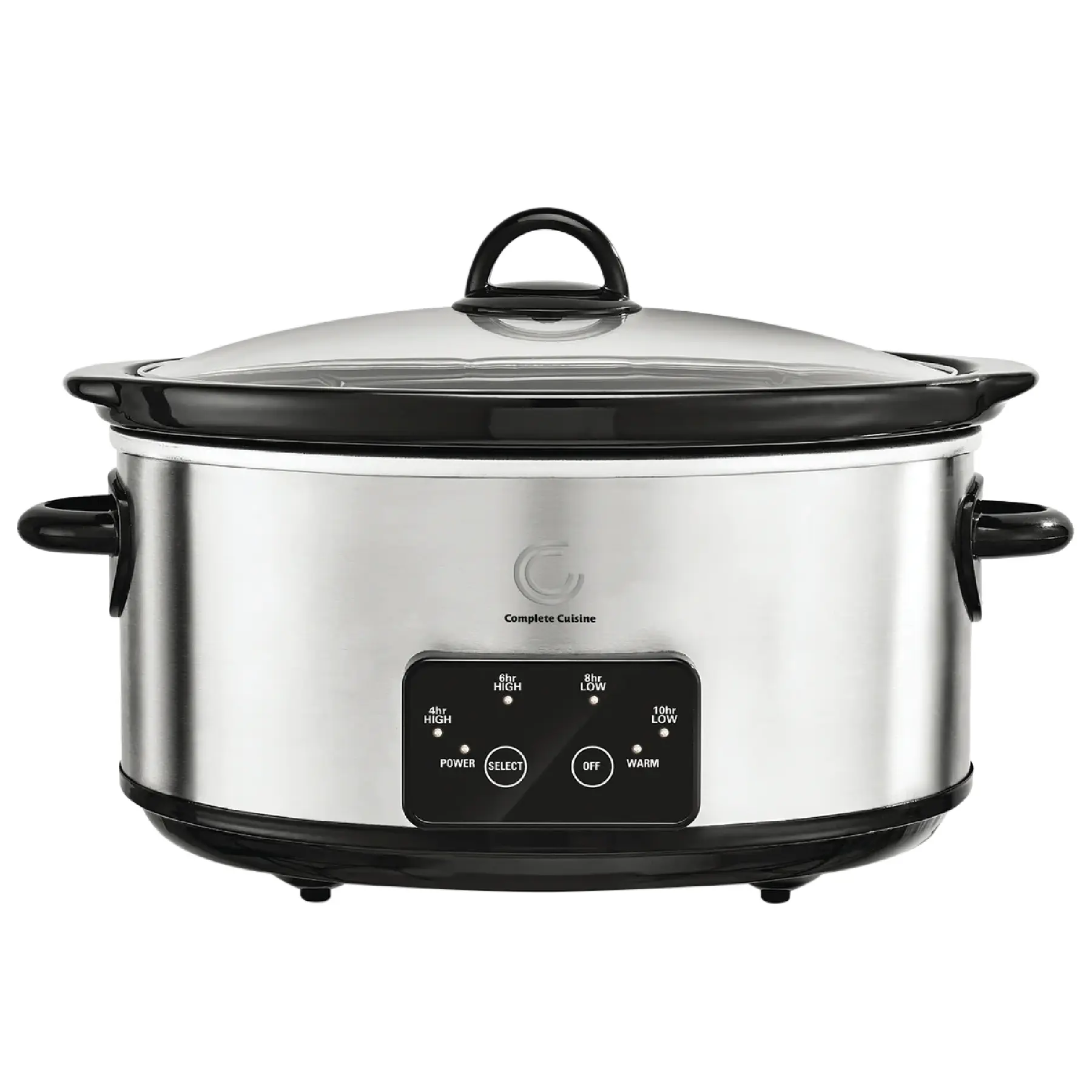 Complete Cuisine CC-6200-SS-PG 6-Quart Programmable Slow Cooker