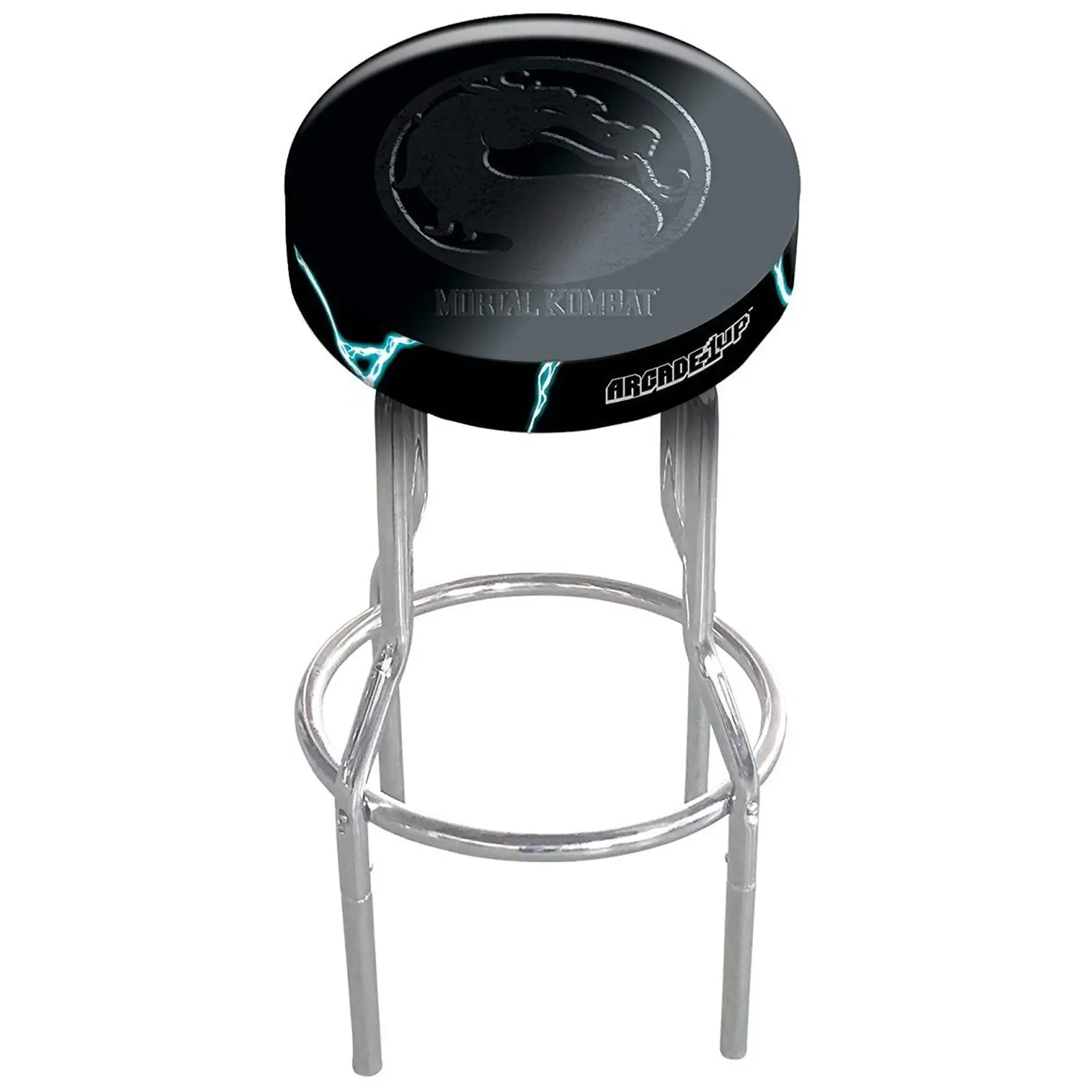 Arcade1Up Midway Mortal Kombat Adjustable Video Game Stool with Leg Extenders