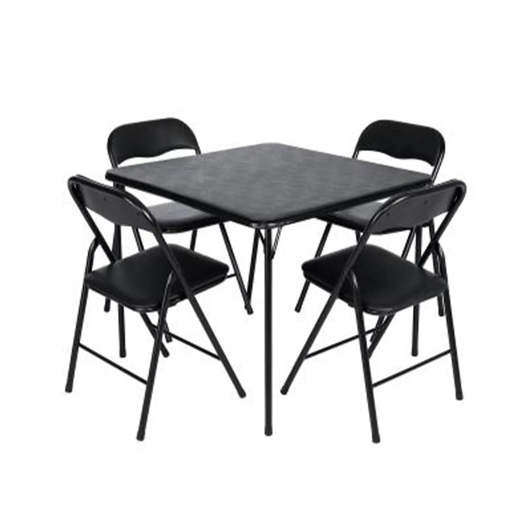 Peakform 5 Piece Folding Vinyl Tables and Chairs for Home Use and Indoor Spaces