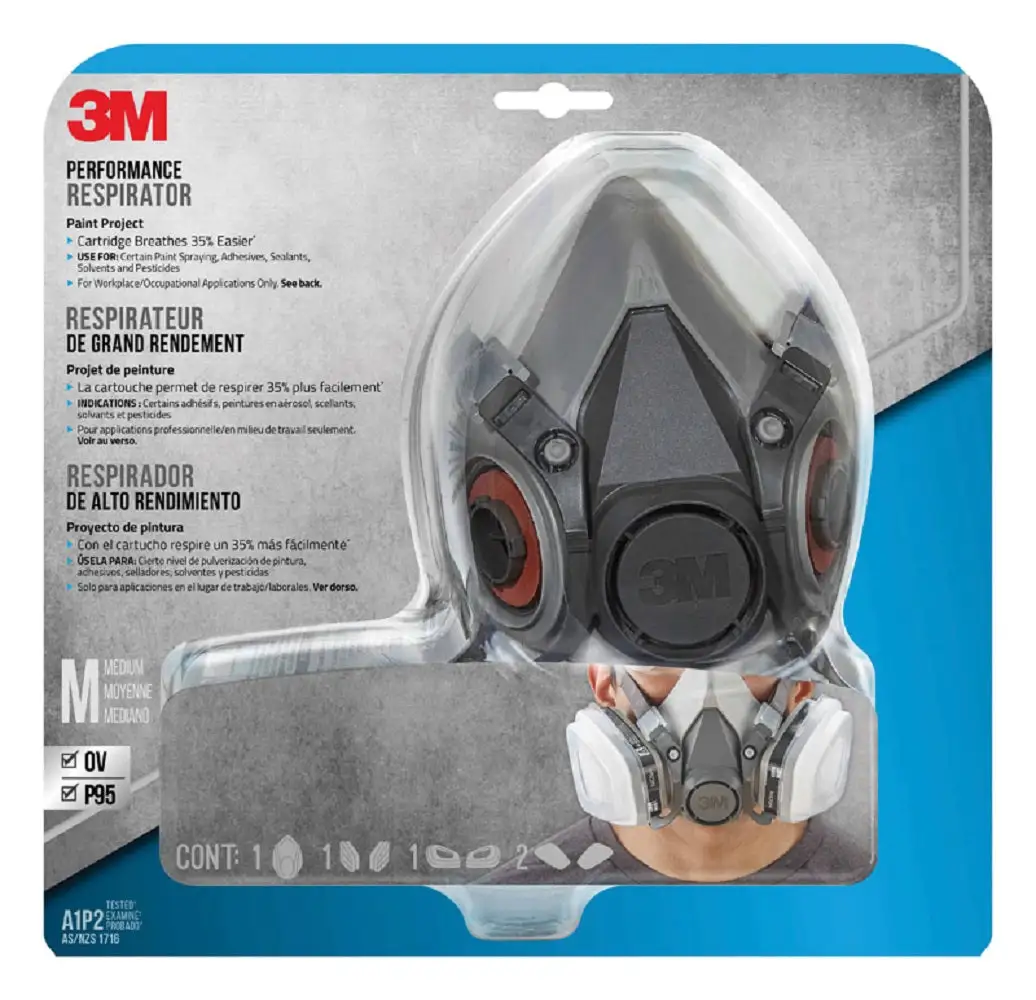 3M 6211P1-DC P95 Paint Project Half Face Respirator