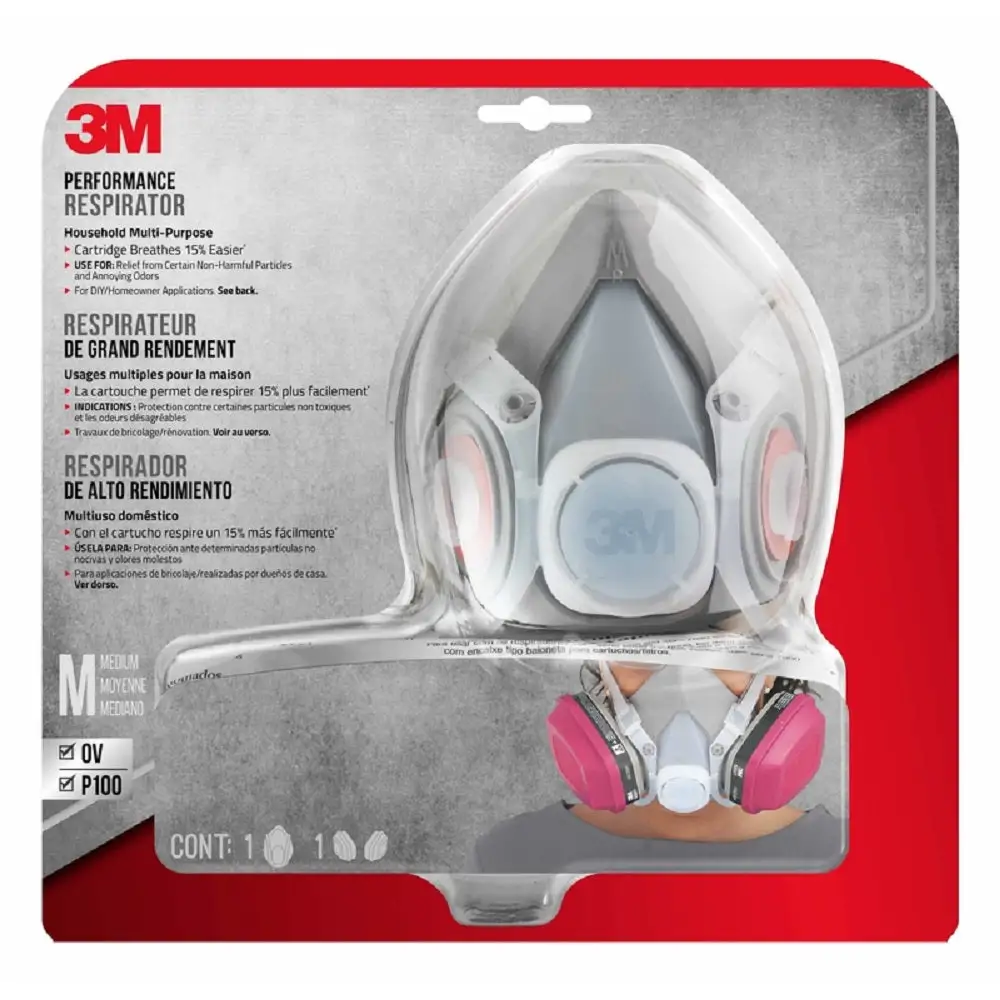 3M 65021HA1-C P100 Multi-Purpose Half Face Respirator