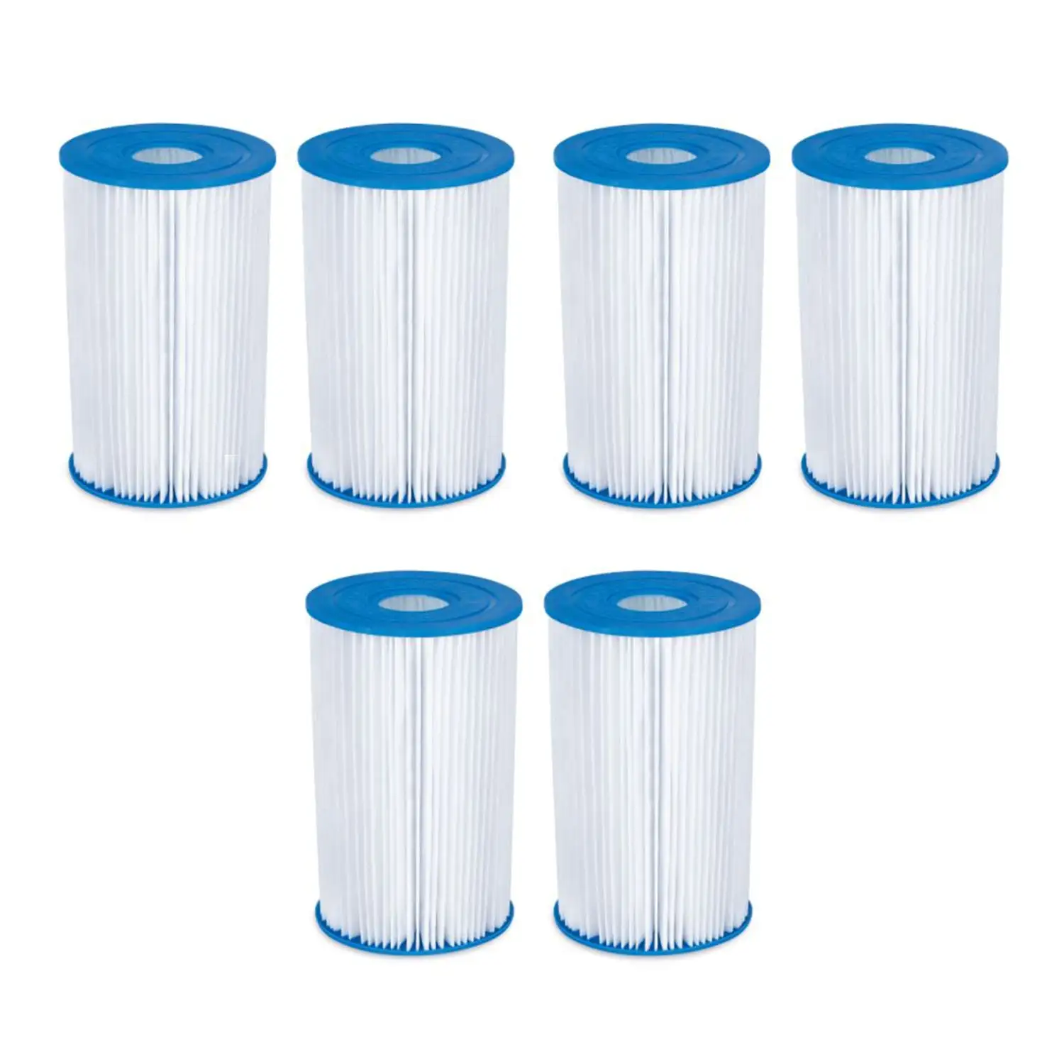 Summer Waves P57000302 Replacement Type B Pool and Spa Filter Cartridge (6 Pack)