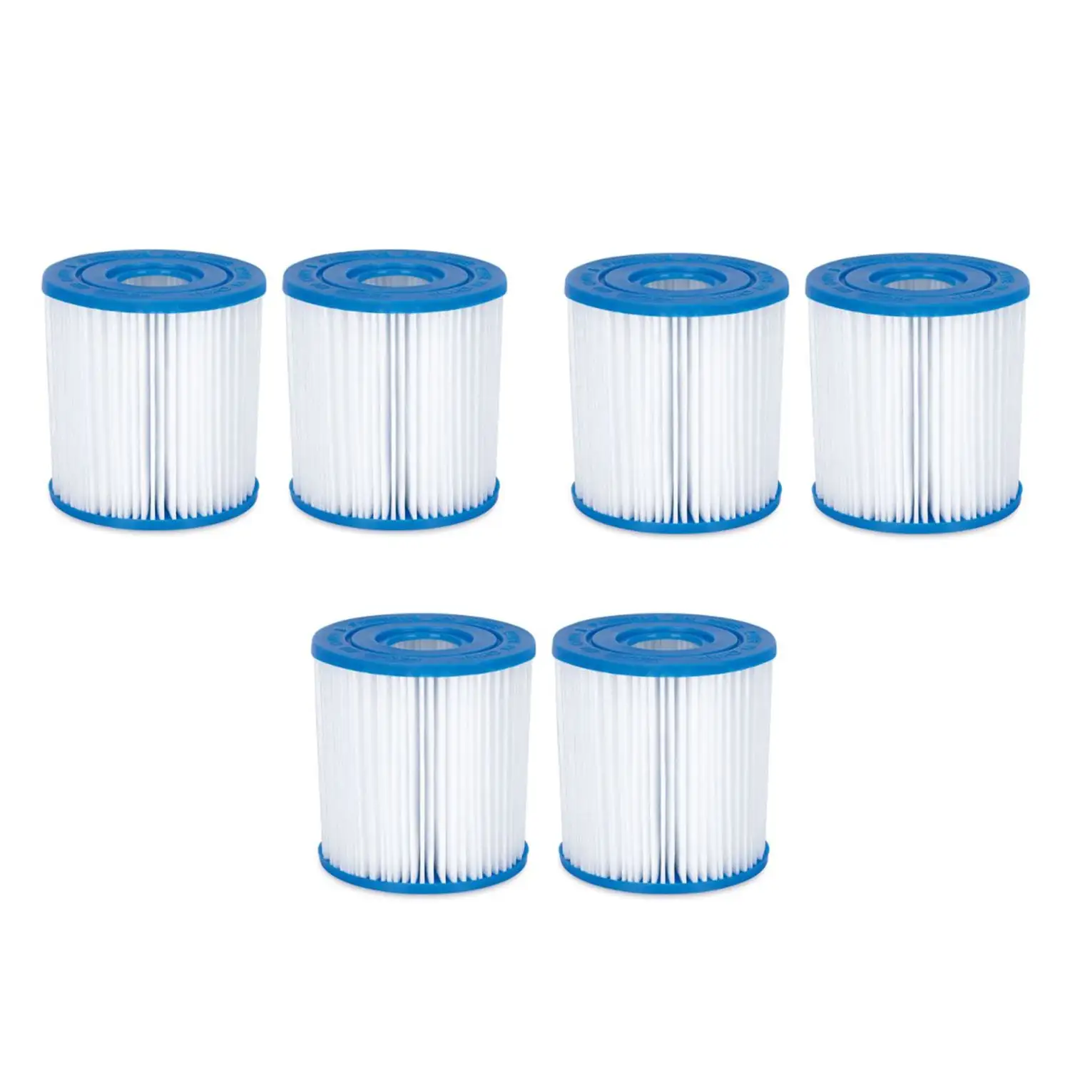 Summer Waves P57100402 Replacement Type I Pool and Spa Filter Cartridge (6 Pack)