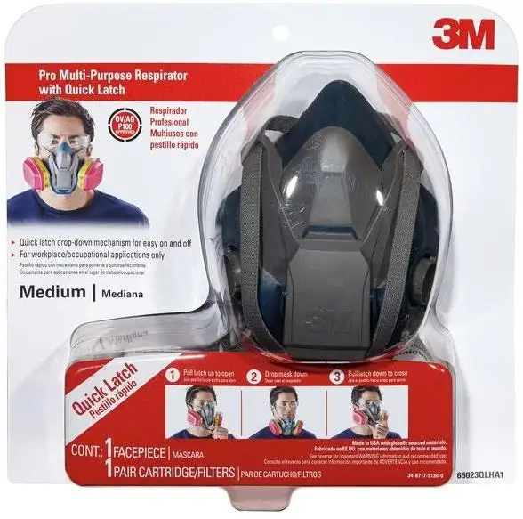 3M 65023QLHA1-C Paint Project Respirator With Quick Latch