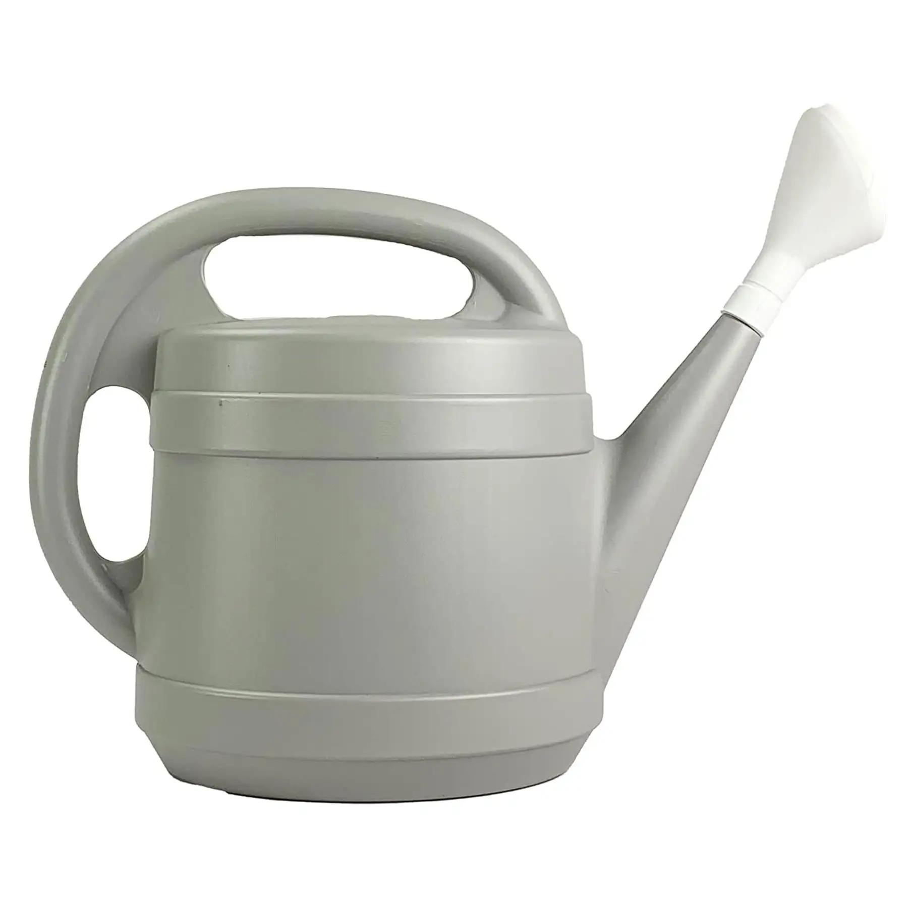 The HC Companies 2 Gallon Plant Watering Can with Large Mouth Feature, Gray