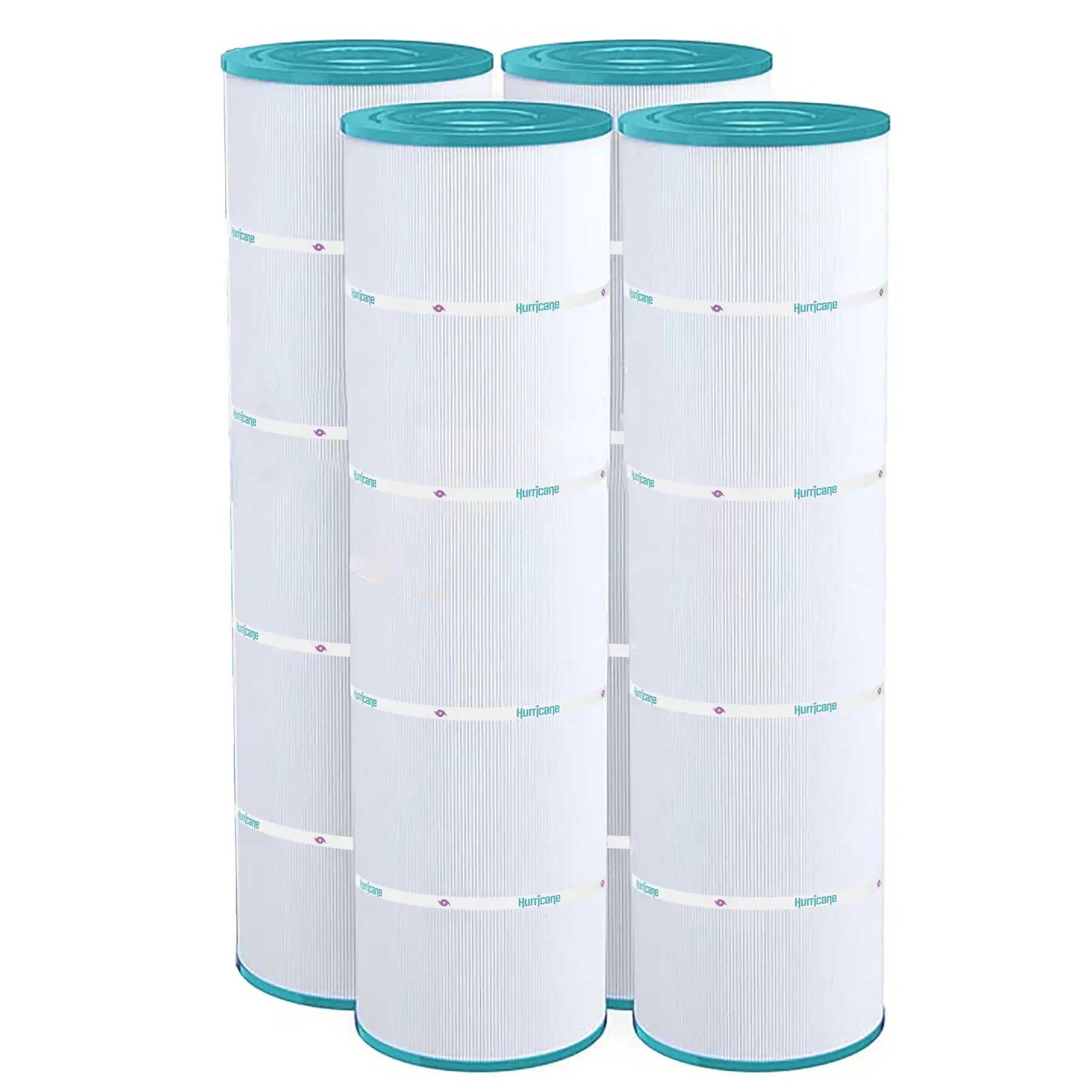 Hurricane Advanced Pool Filter Cartridge for C-7487, PA100N & FC-1270 (4 Pack)