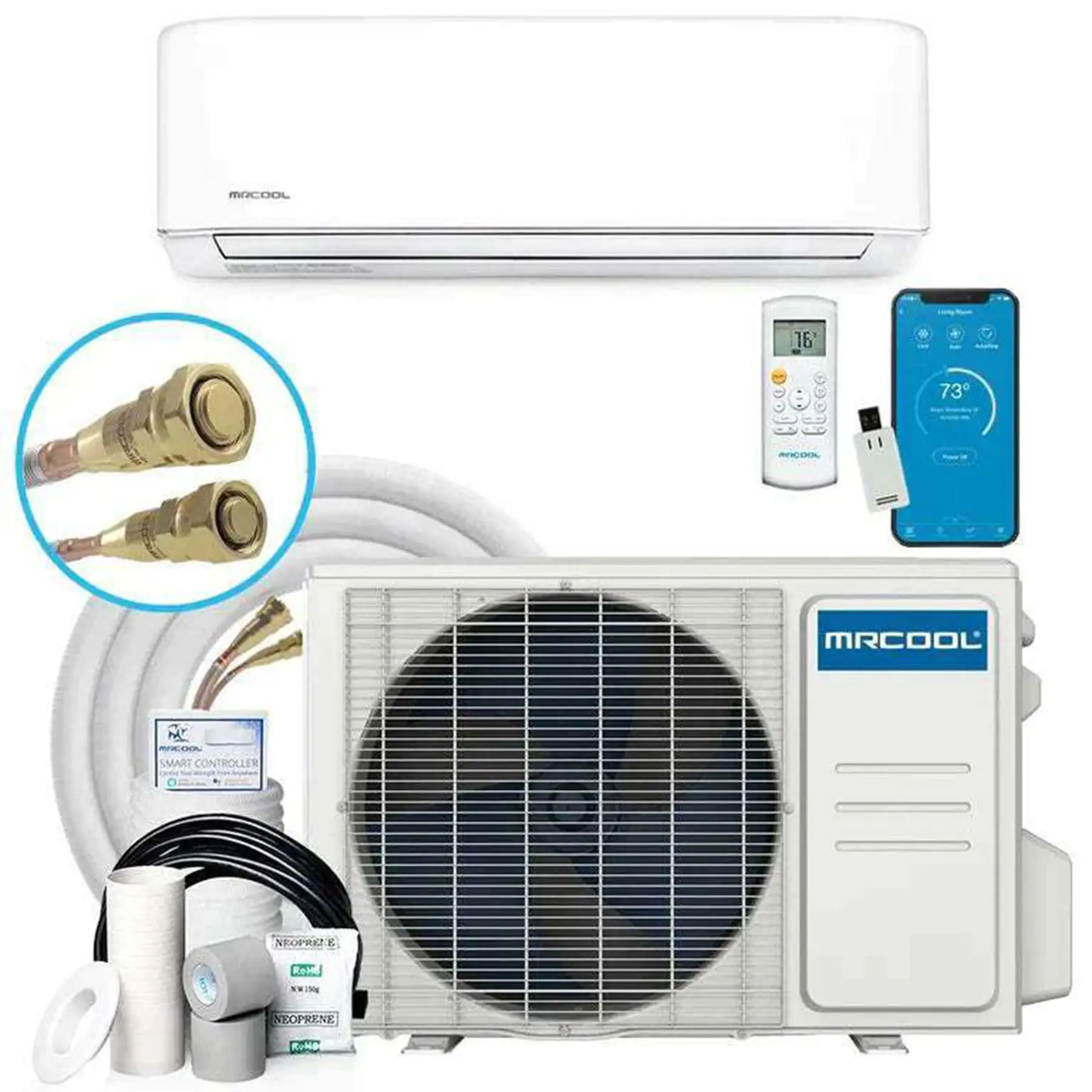 MRCOOL Easy Pro 24,000 BTU Ductless Heat Pump Split System with 16 Foot Lineset