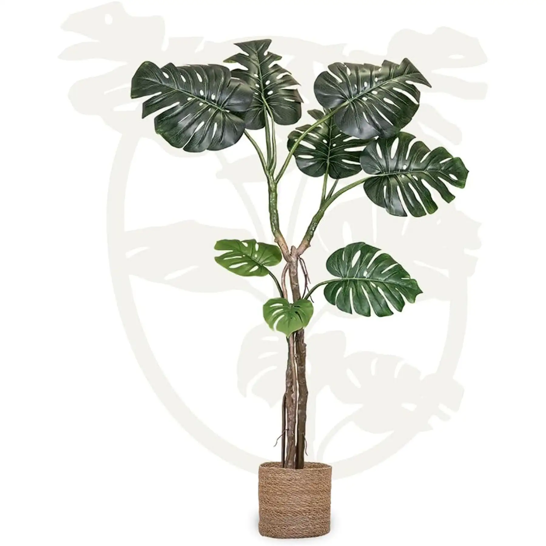 Maia Shop Artificial Monstera Plant 5 Feet Tall Tropical Palm Tree, 62 inches