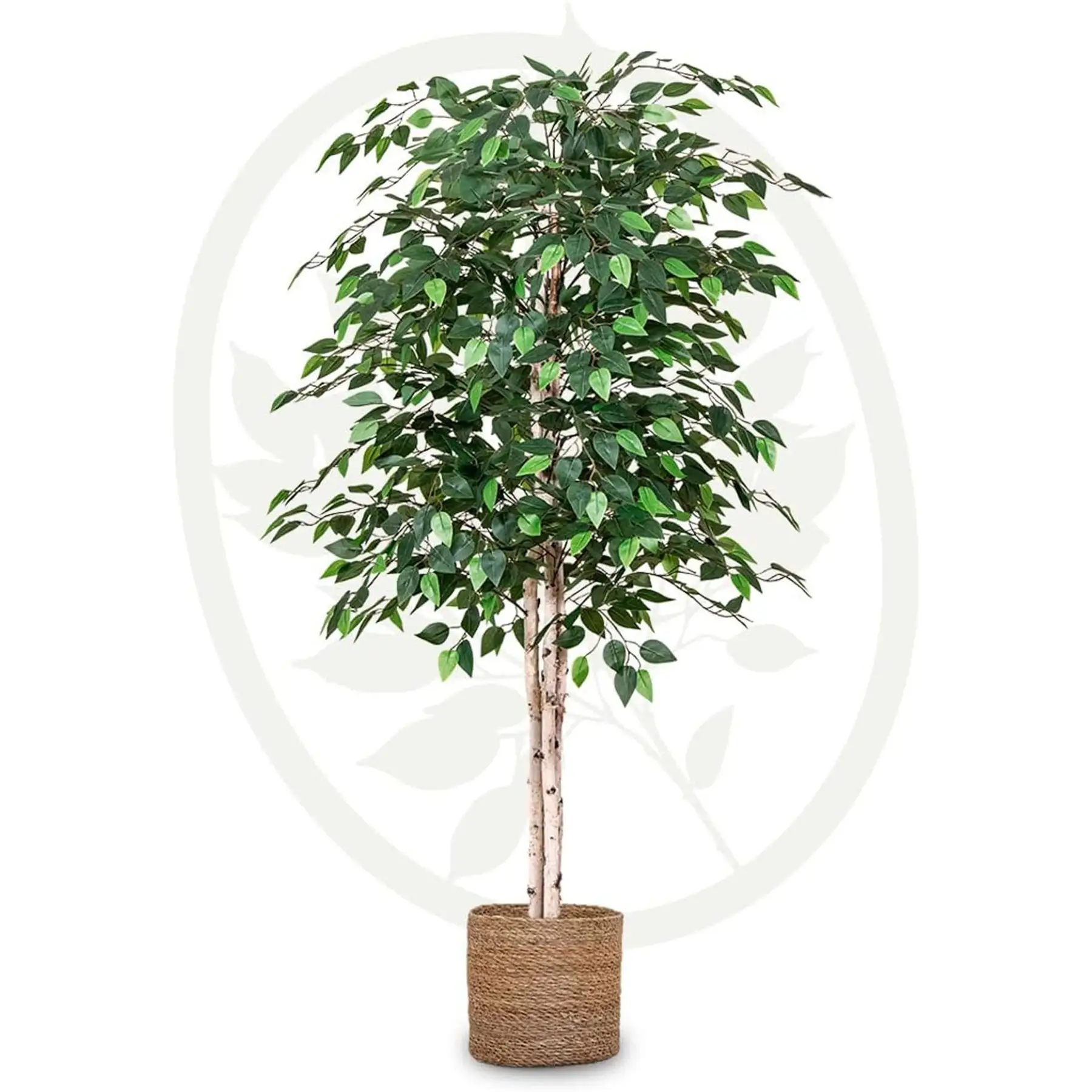 Maia Shop Artificial Ficus Tree 5 Feet Tall Tropical Home Decoration, 60 Inches