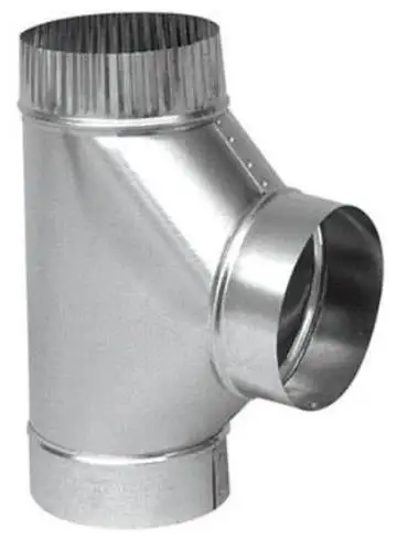 Imperial GV0899 Furnace Pipe Full Flow Tee