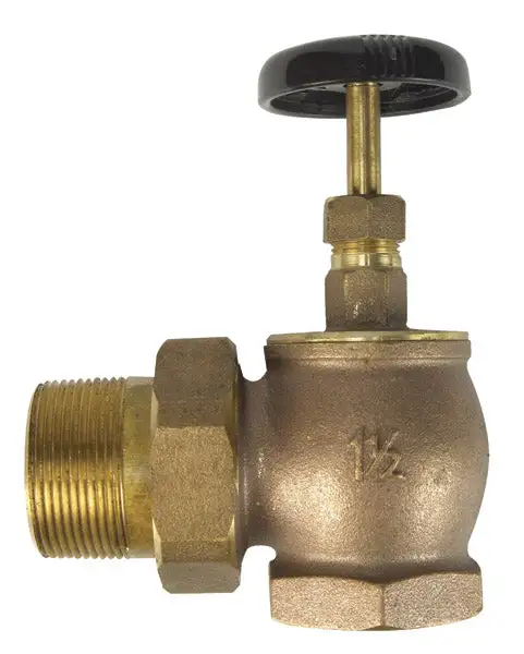 B & K 109-307 Steam Radiator Valve Bronzes 1-1/2" Fpt X 1-1/2" Mpt