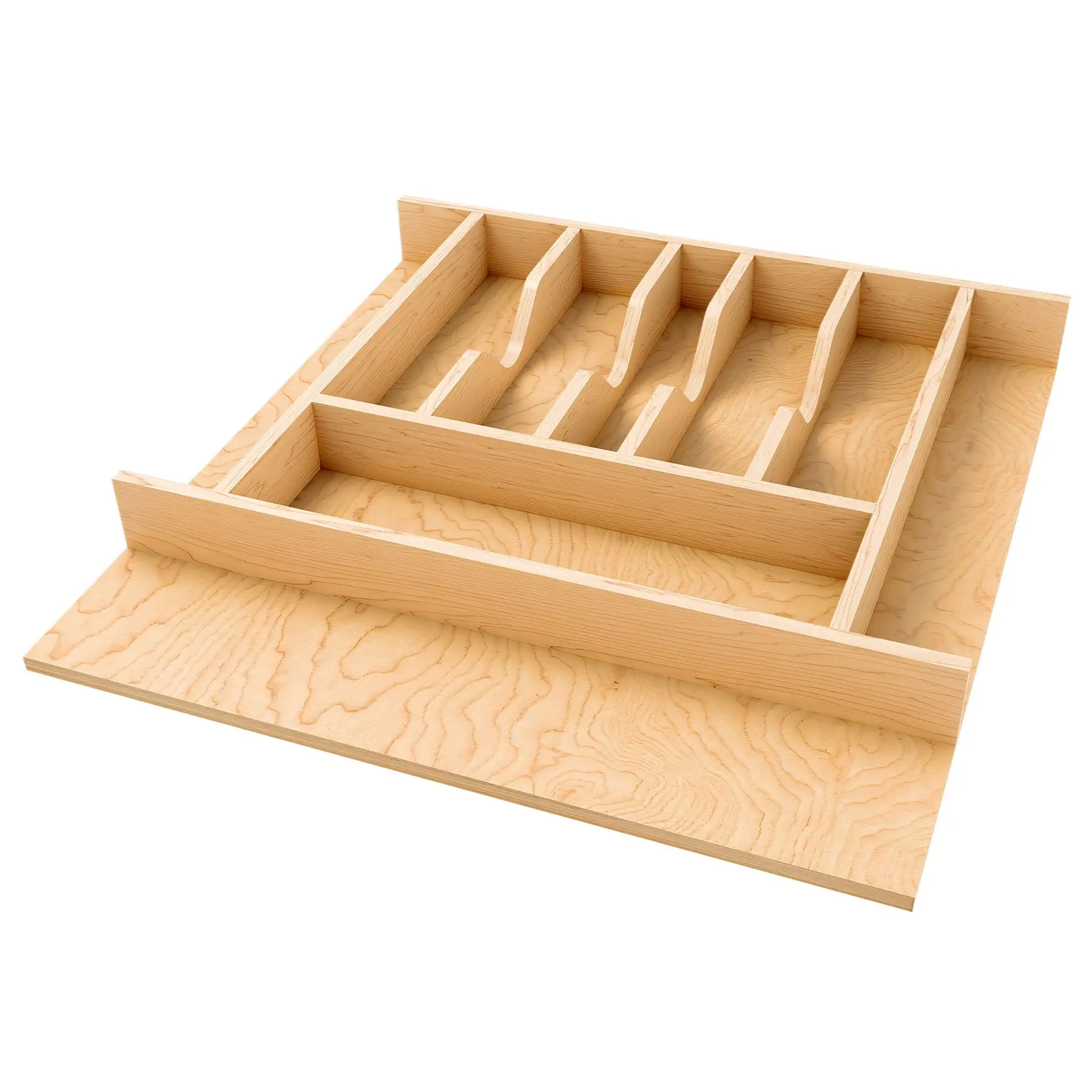 Rev-A-Shelf Natural Maple Right Size Utensil Drawer Insert, 19 1/4" x 19 1/2"