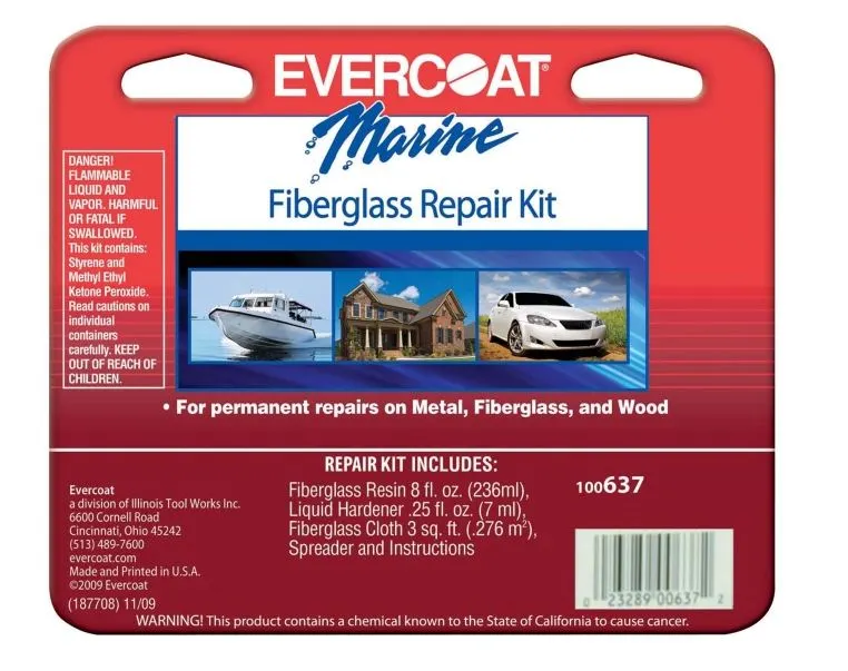 Evercoat 100637 Polyester Resin Fiberglass Repair Kit