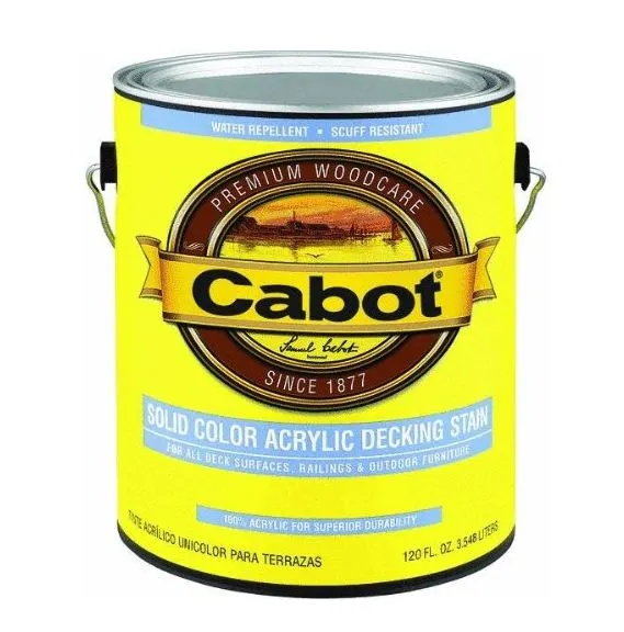 Cabot 01-1806 Solid Color Acrylic Decking Stain