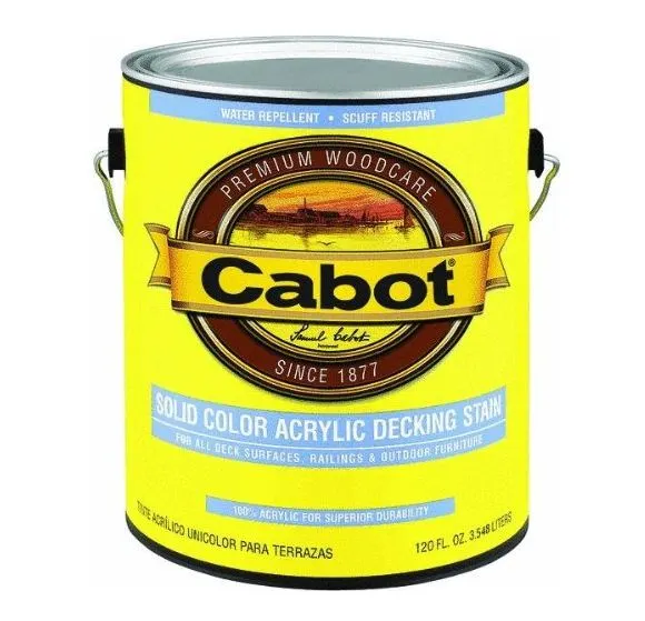 Cabot 01-1807 Solid Color Acrylic Decking Stain