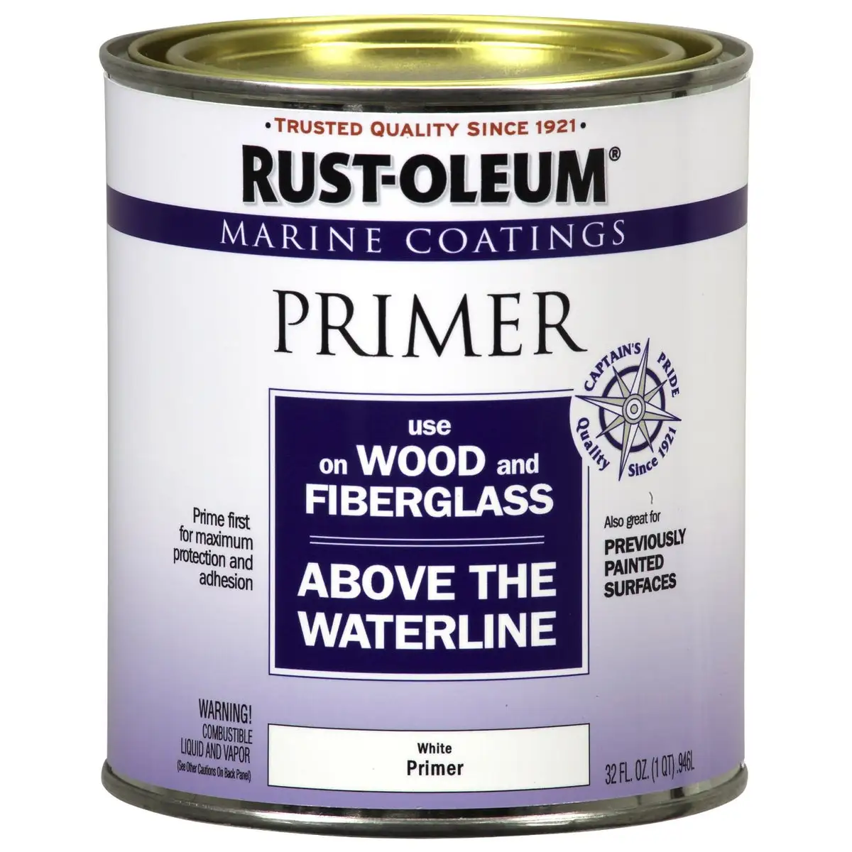 Rust-Oleum 207014 Marine Coatings Wood & Fiberglass Primer