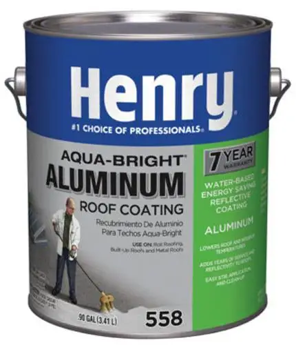 Henry HE558107 Aqua-Bright Aluminum Roof Coating