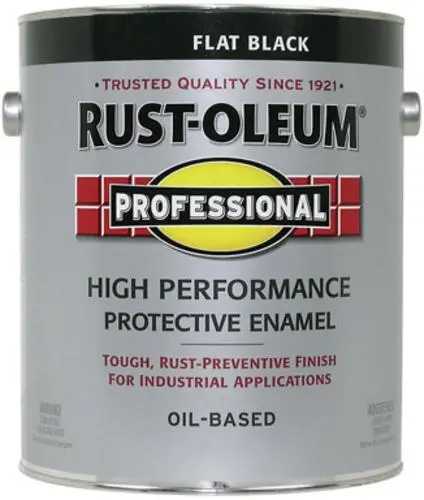 Rust-Oleum 242251 Professional Flat Black Protective Enamel