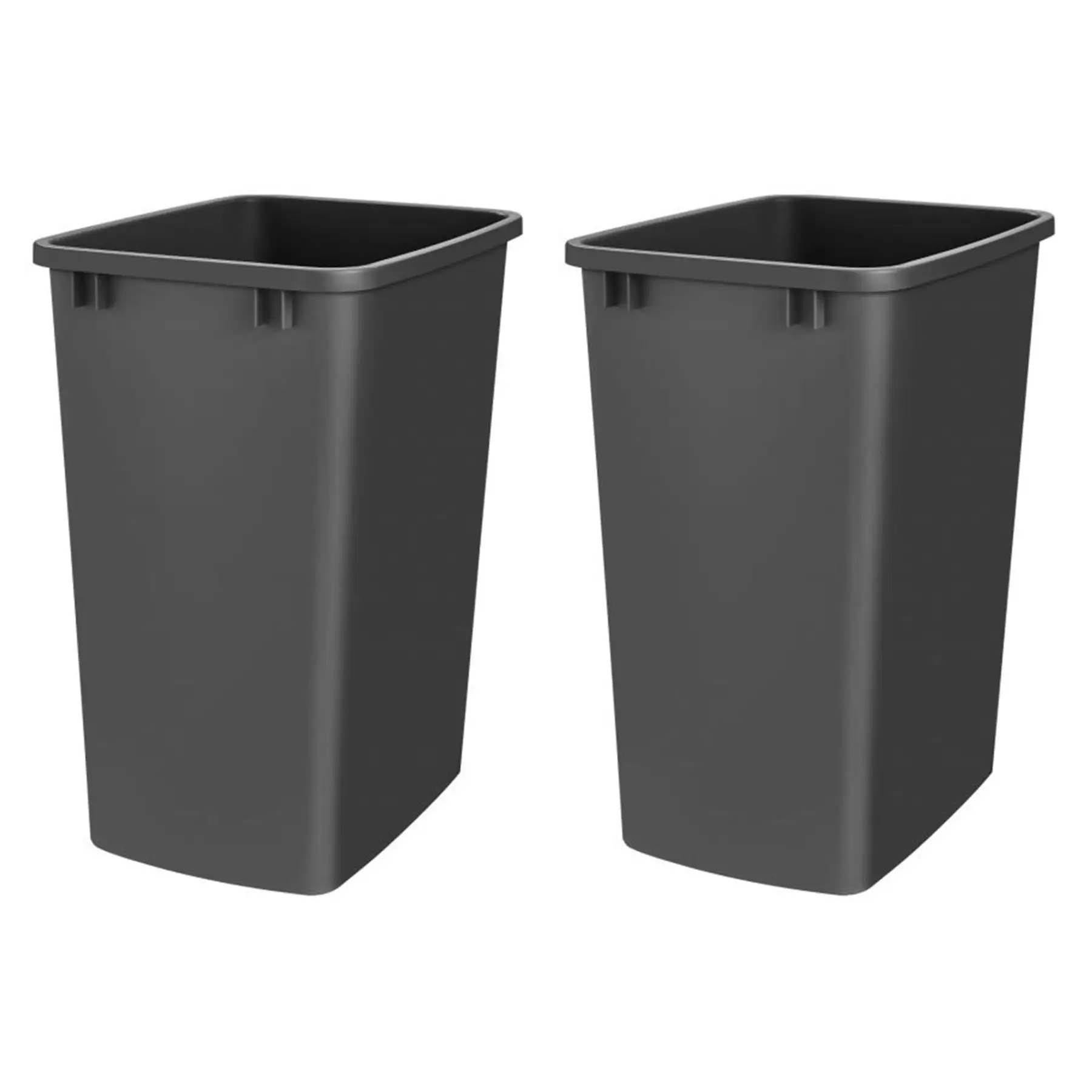 Rev-A-Shelf 35Qt Under Sink Trash Can Replacement, Plastic, RV-35-18-52 (2 Pack)