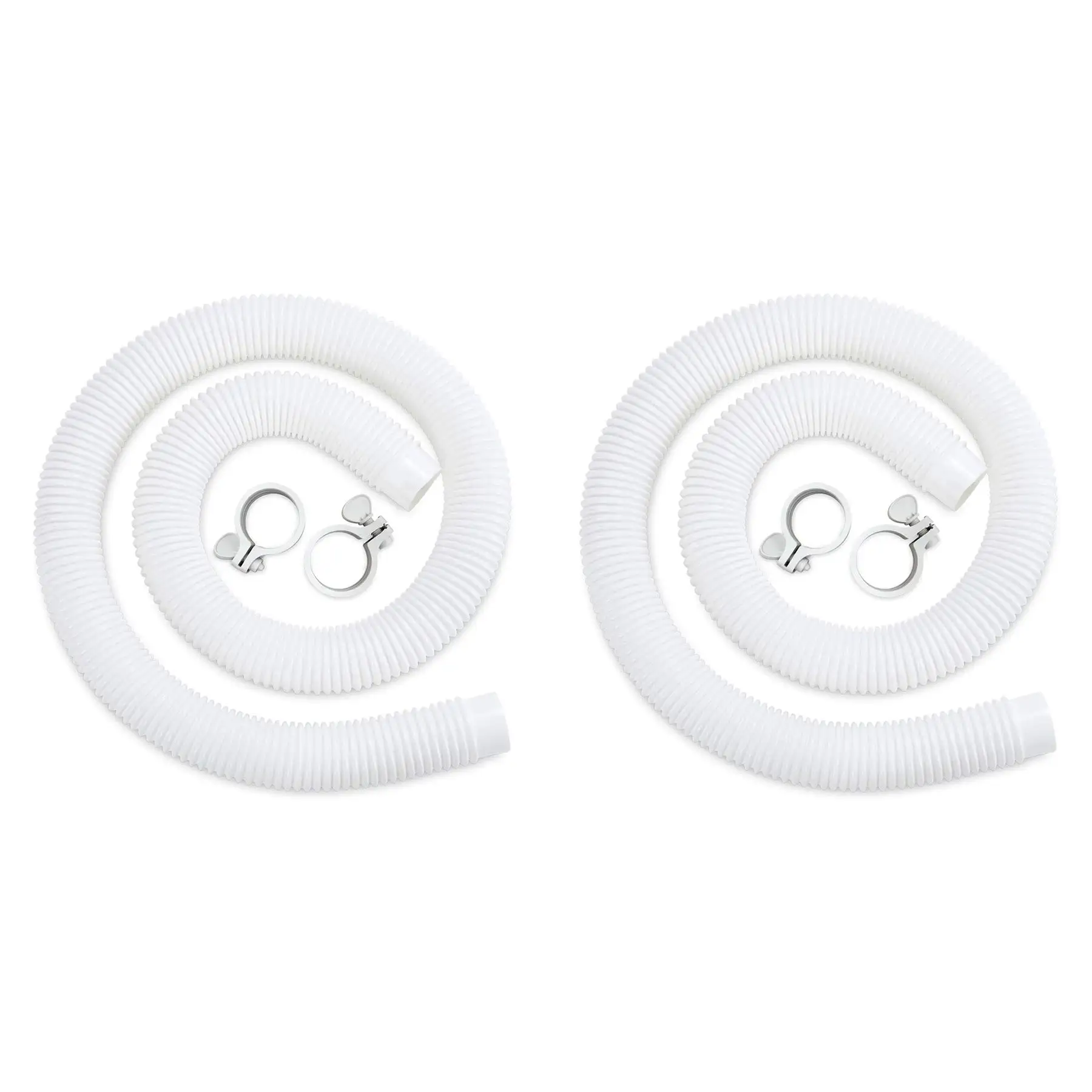 Funsicle 59"x1.5" Universal Replacement Hose Kit for Above Ground Pools (2 Pack)