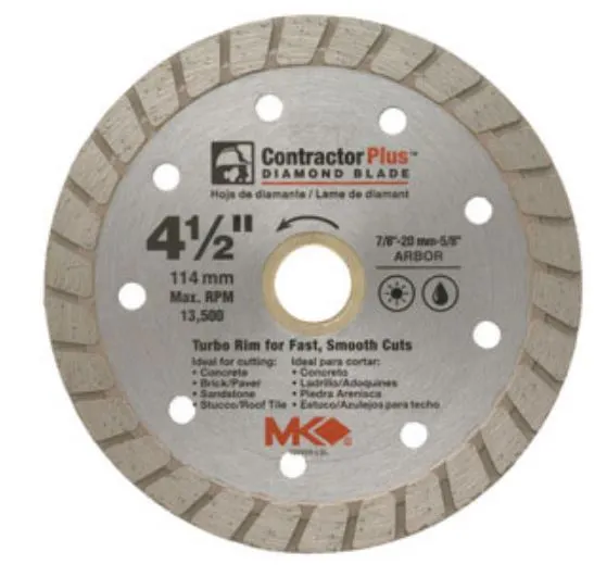 MK Diamond 166999 Dry Cutting Continuous Rim Diamond Blade