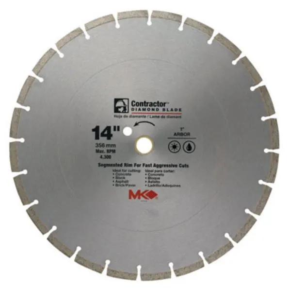 MK Diamond 167019 Mk-99 Arbor Segmented Rim Diamond Blade