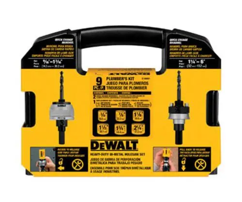 DeWalt D180001 Plumber's Hole Saw Kit