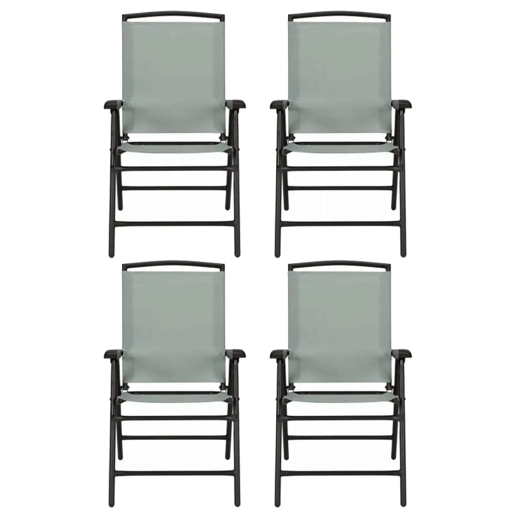 Four Seasons Courtyard Sunny Isles Outdoor Folding Lounge Chairs, 4 Pack, Green