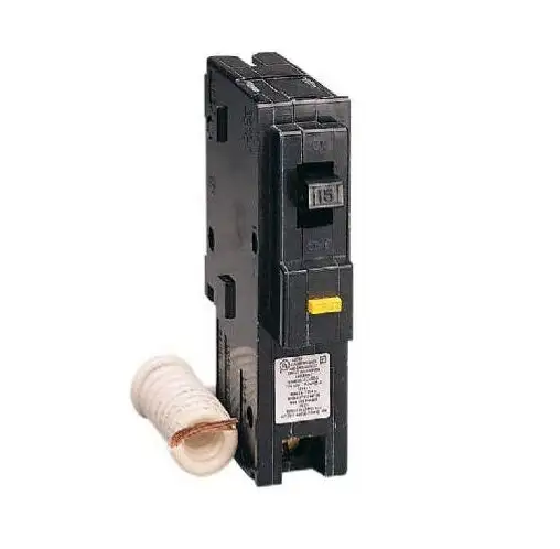 Square D HOM115GFICP Single Pole Ground Fault Circuit Breaker