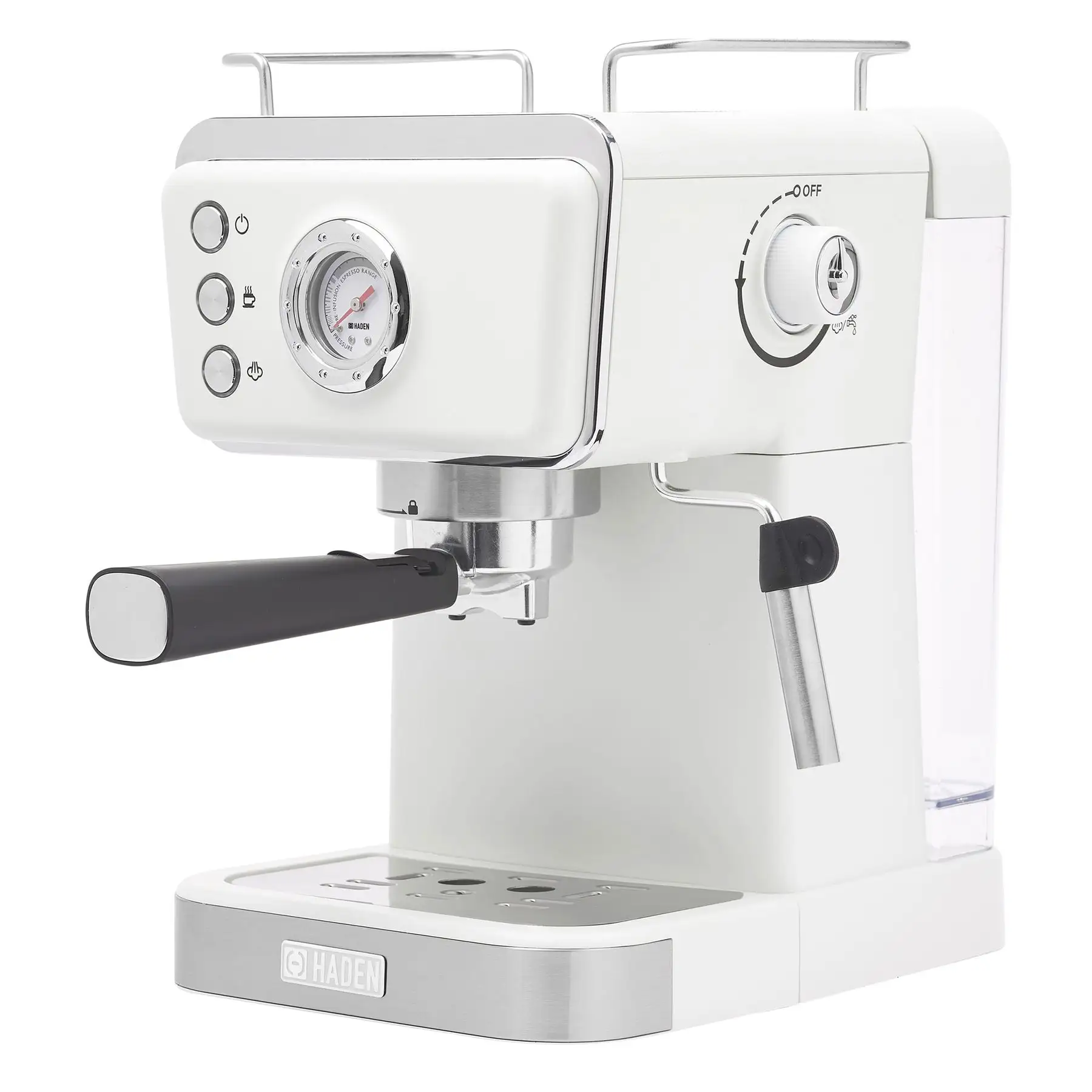 Haden Barista Brew Espresso Coffee Machine 20-Bar Espresso Maker, Ivory & Copper