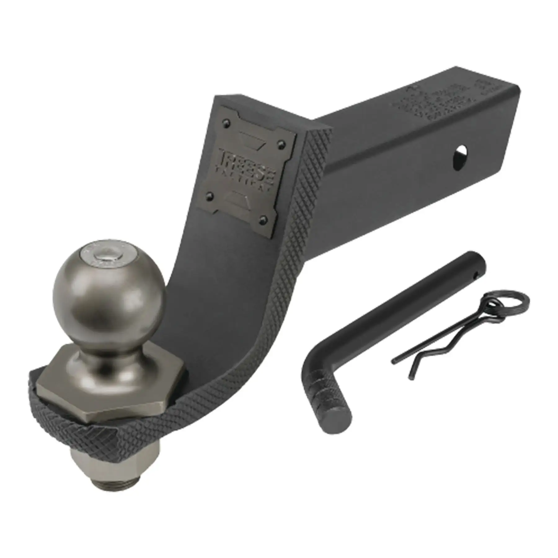 Reese Towpower Interlock Tactical Trailer Hitch Ball Mount Starter Kit, Black