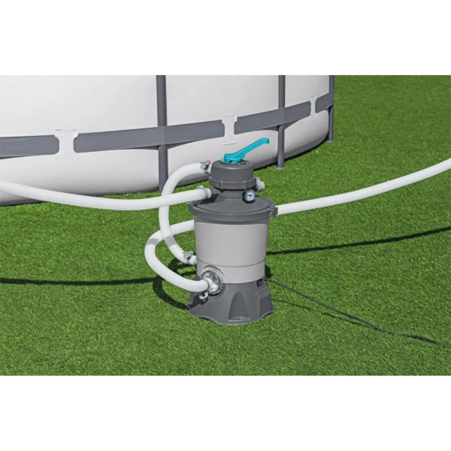 Bestway 950 Gallon Sand Filter Pump for Above Ground Outdoor Swimming ...