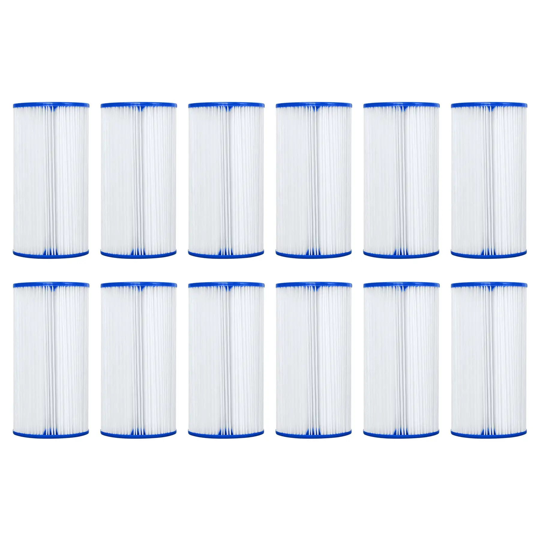 Bestway 4.2 x8 Inch Type III-A/C Filter Cartridge Swimming Pool Pump, 12 Pack