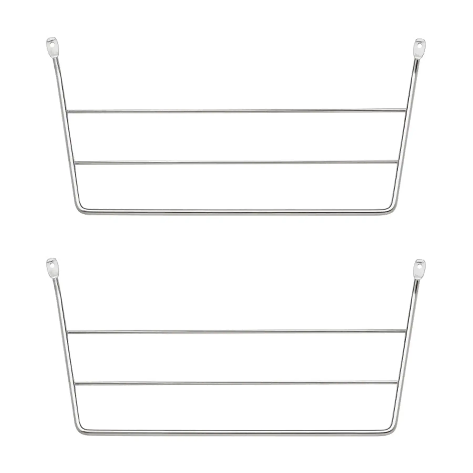 Rev-A-Shelf Kitchen & Bathroom Undersink Door Mount Towel Bar, 2 Pack, Chrome