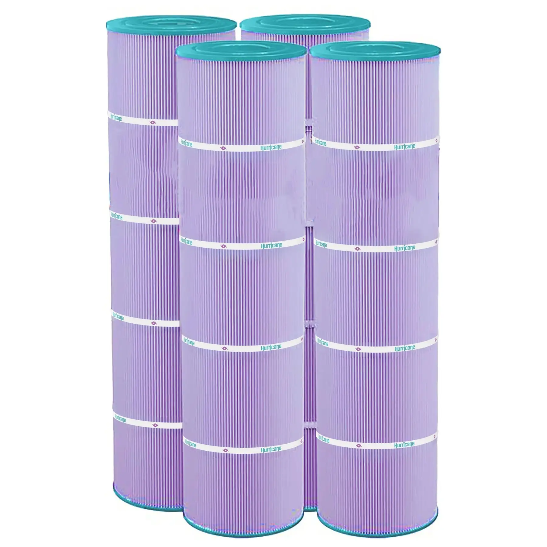 Hurricane Filters HF7459-04P Platinum Purple Spa Cartridge Replacement, 4 Pack