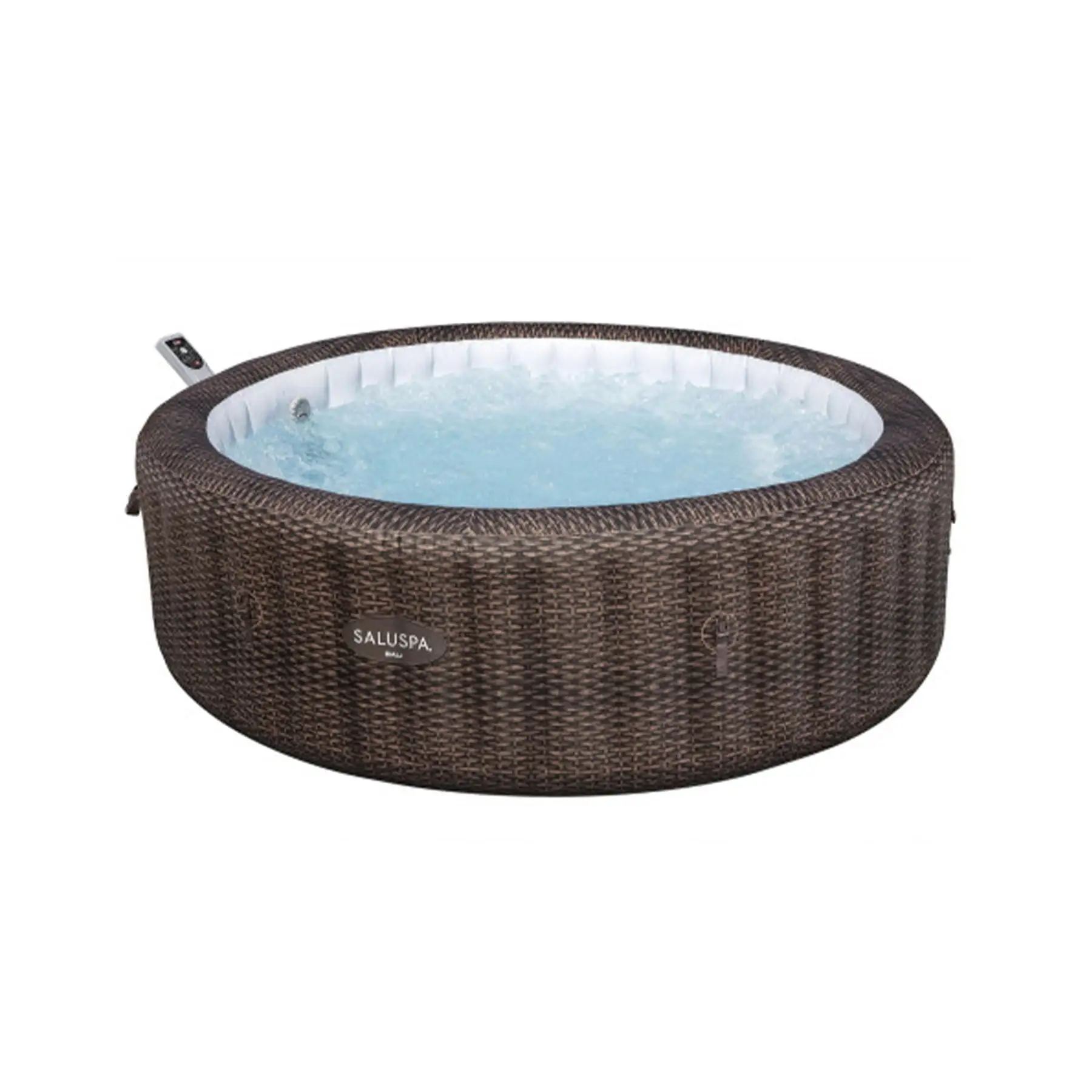 Bestway SaluSpa Bali Smart AirJet Inflatable Hot Tub w/ EnergySense Cover, Brown