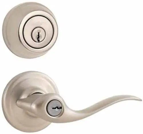 Kwikset 99910-040 Entry Lever & Deadbolt Single Cylinder