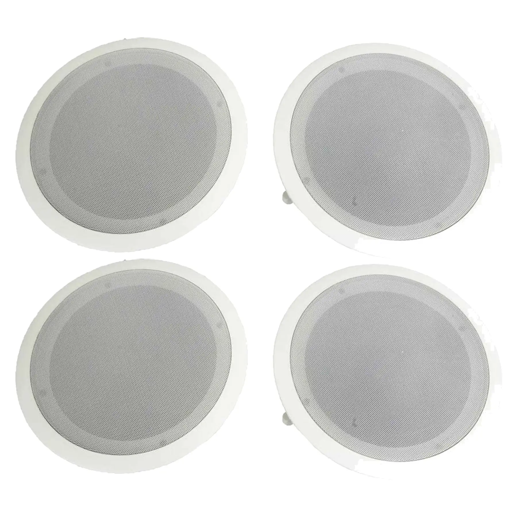 Pyle Home PDIC Series 8" 250W Round Flush Mount Wall Ceiling Speakers (4 Pack)