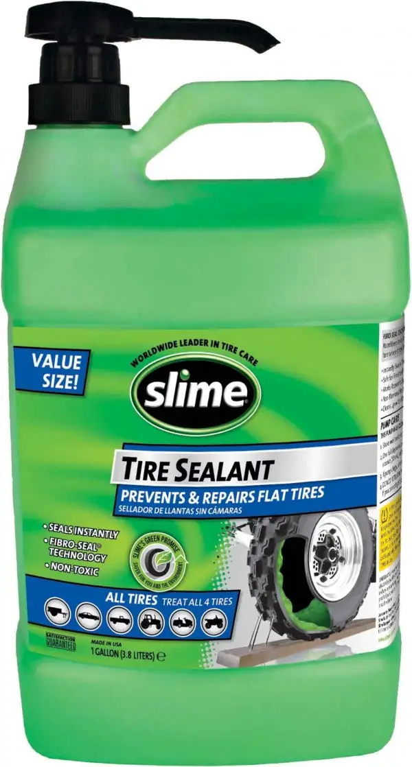 Slime 10163/1G/02 Super-Duty Tire Repair Sealant With Pump