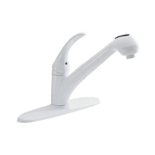 Peerless P8550-WH Kitchen Faucet With Pullout Spray White