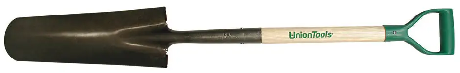 Union Tools 47108 Round Point Drain Spade