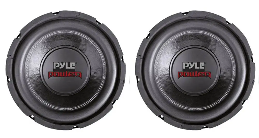 PYLE PLPW6D 6" Dual Voice Coil 4-Ohm Black Car Stereo Audio Subwoofers (2 Pack)